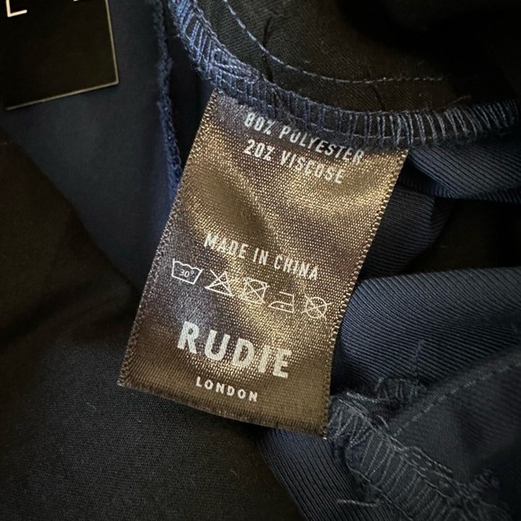 NWT RUDIE LONDON Mens Dress Pants in Navy - Picture 8 of 10